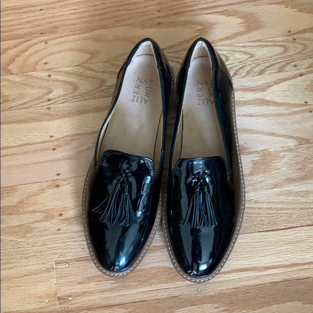 Naturalizer Ellie Black Patent Synthetic Shoes